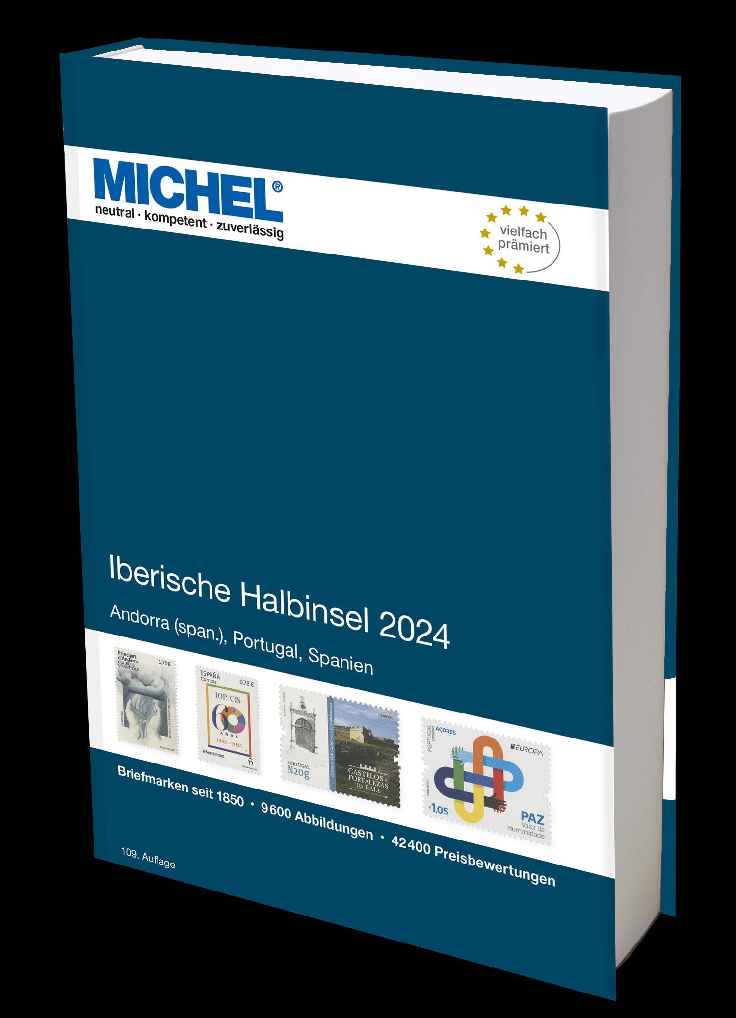 Cover: 9783954024742 | Iberische Halbinsel 2024 | Europa Teil 4 | Michel-Redaktion | Buch