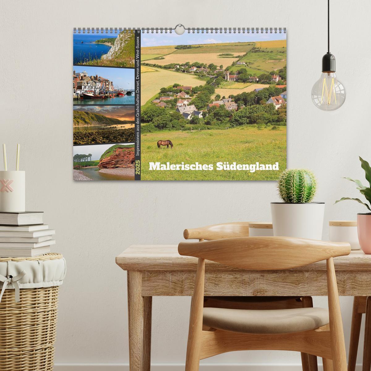 Bild: 9783435694341 | Malerisches Südengland 2025 (Wandkalender 2025 DIN A3 quer),...