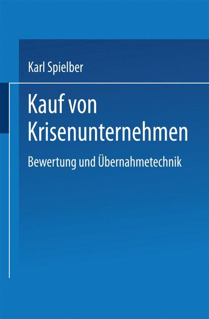 Cover: 9783824464067 | Kauf von Krisenunternehmen | Bewertung und Übernahmetechnik | Buch