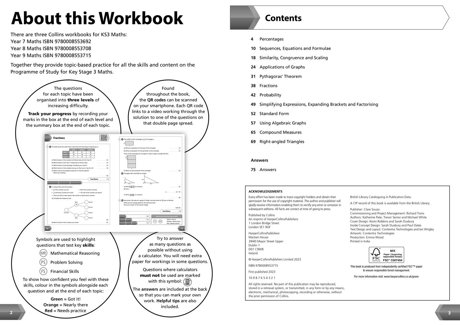 Bild: 9780008553715 | Ks3 Maths Year 9 Workbook | Ideal for Year 9 | Collins Collins Ks3