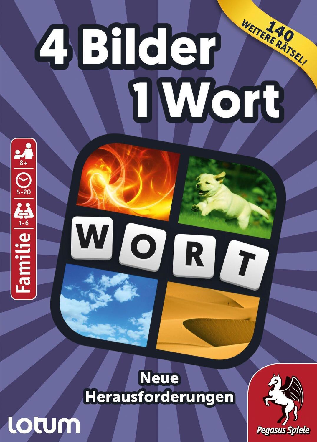 Cover: 4250231725449 | 4 Bilder 1 Wort - Neue Herausforderungen | Spiel | Deutsch | 2019