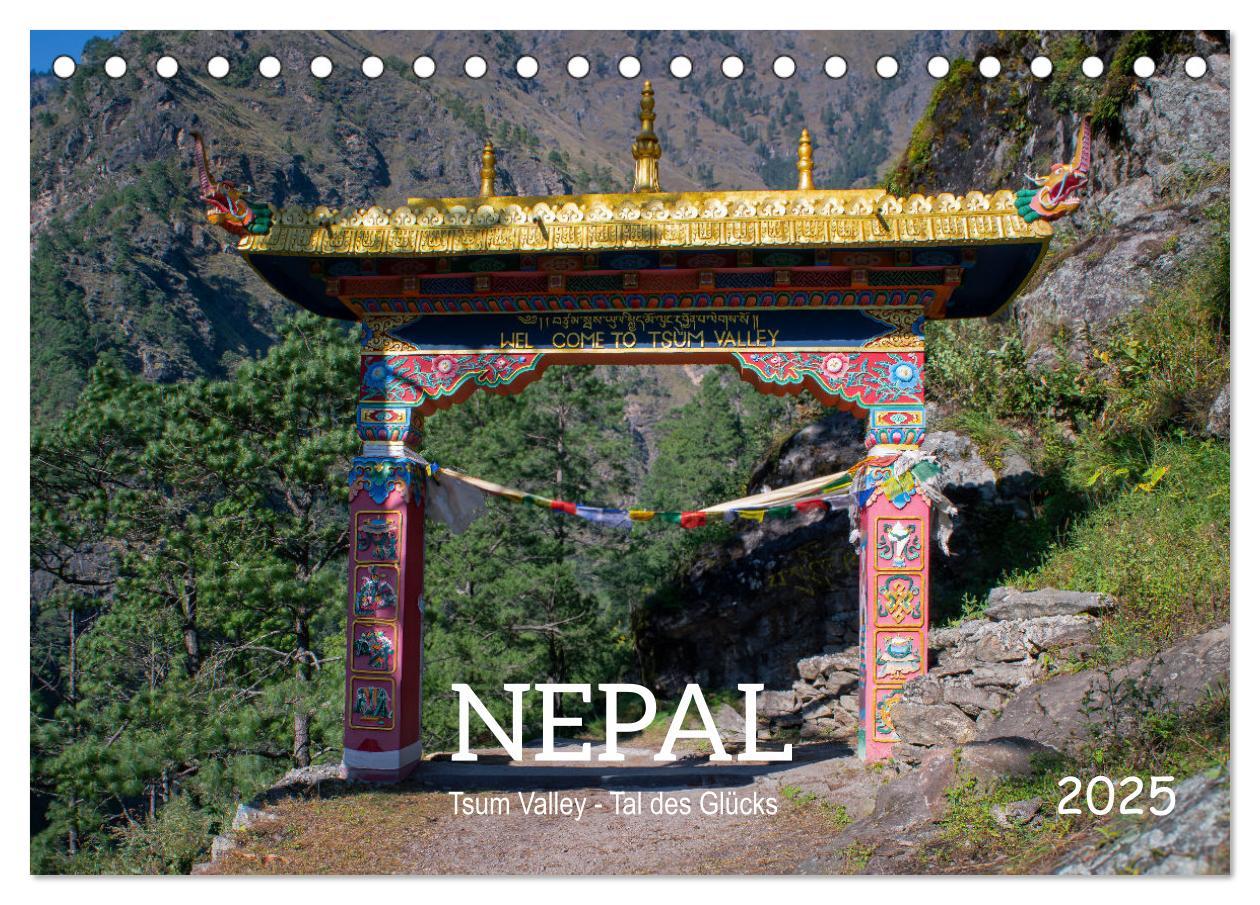 Cover: 9783383836428 | Nepal Tsum Valley - Tal des Glücks (Tischkalender 2025 DIN A5...