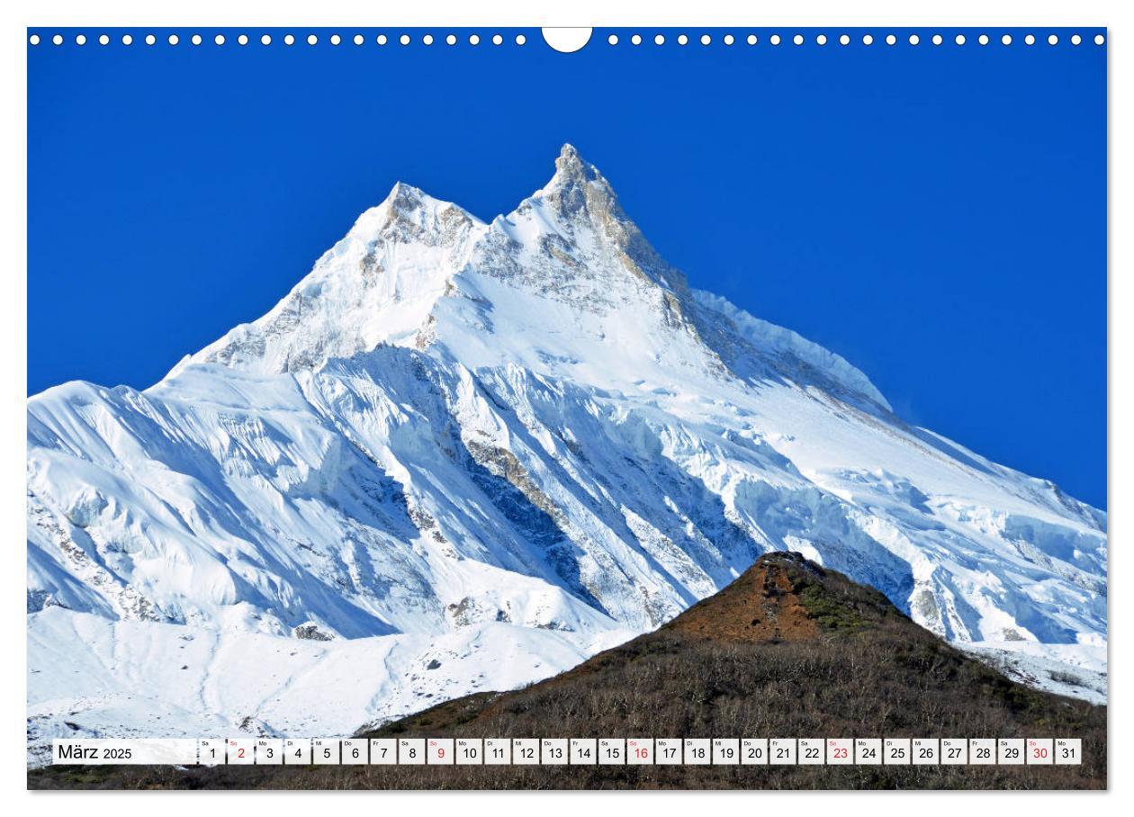 Bild: 9783435251940 | NEPAL, die Umrundung des Manaslu (Wandkalender 2025 DIN A3 quer),...