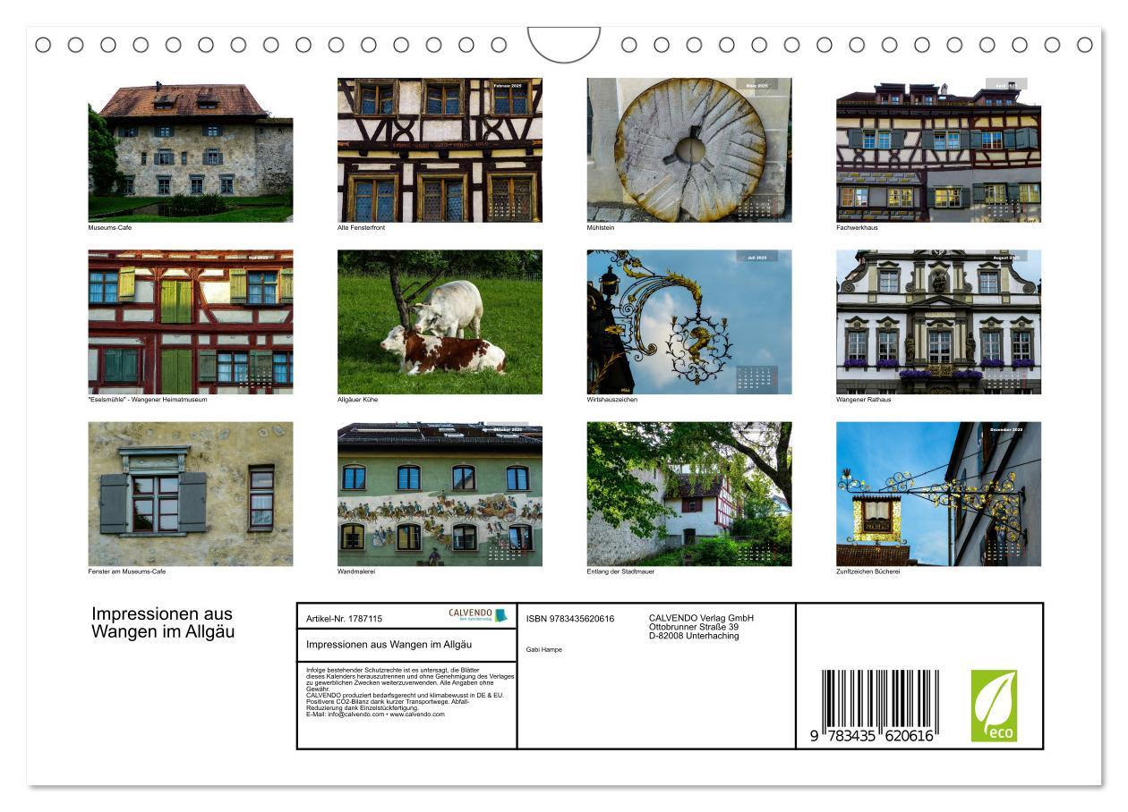 Bild: 9783435620616 | Impressionen aus Wangen im Allgäu (Wandkalender 2025 DIN A4 quer),...