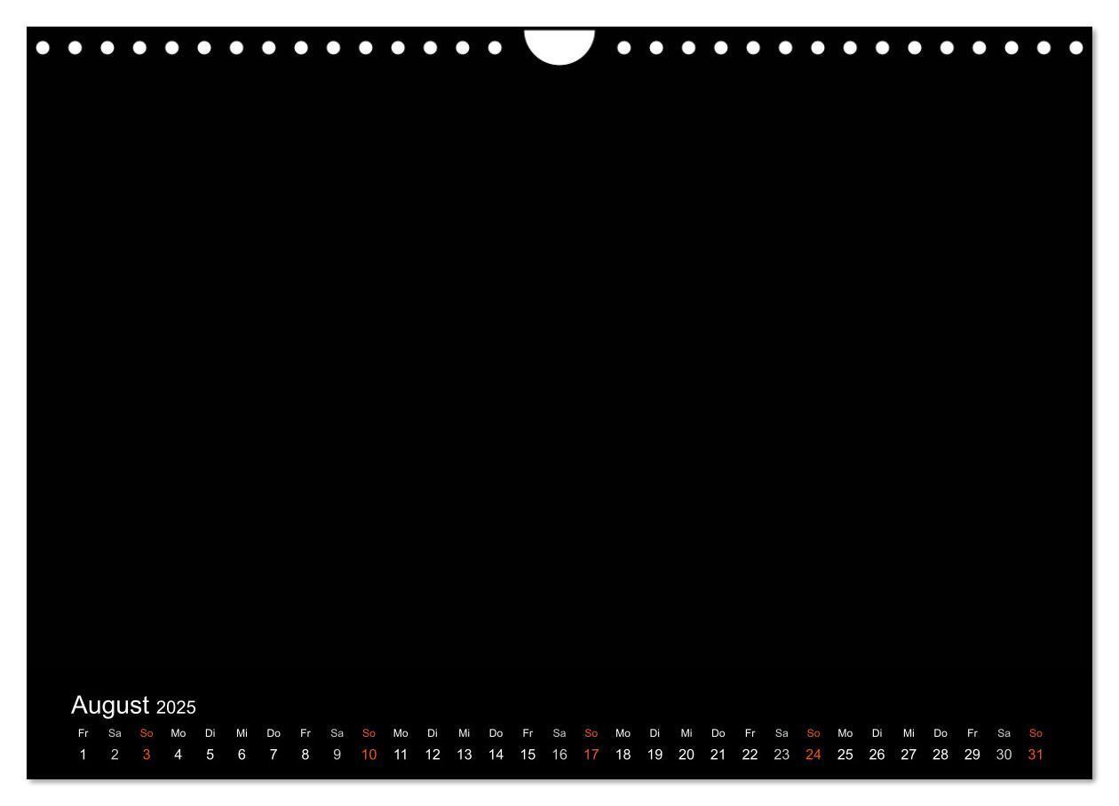 Bild: 9783435839414 | Bastelkalender - Schwarz (Wandkalender 2025 DIN A4 quer), CALVENDO...