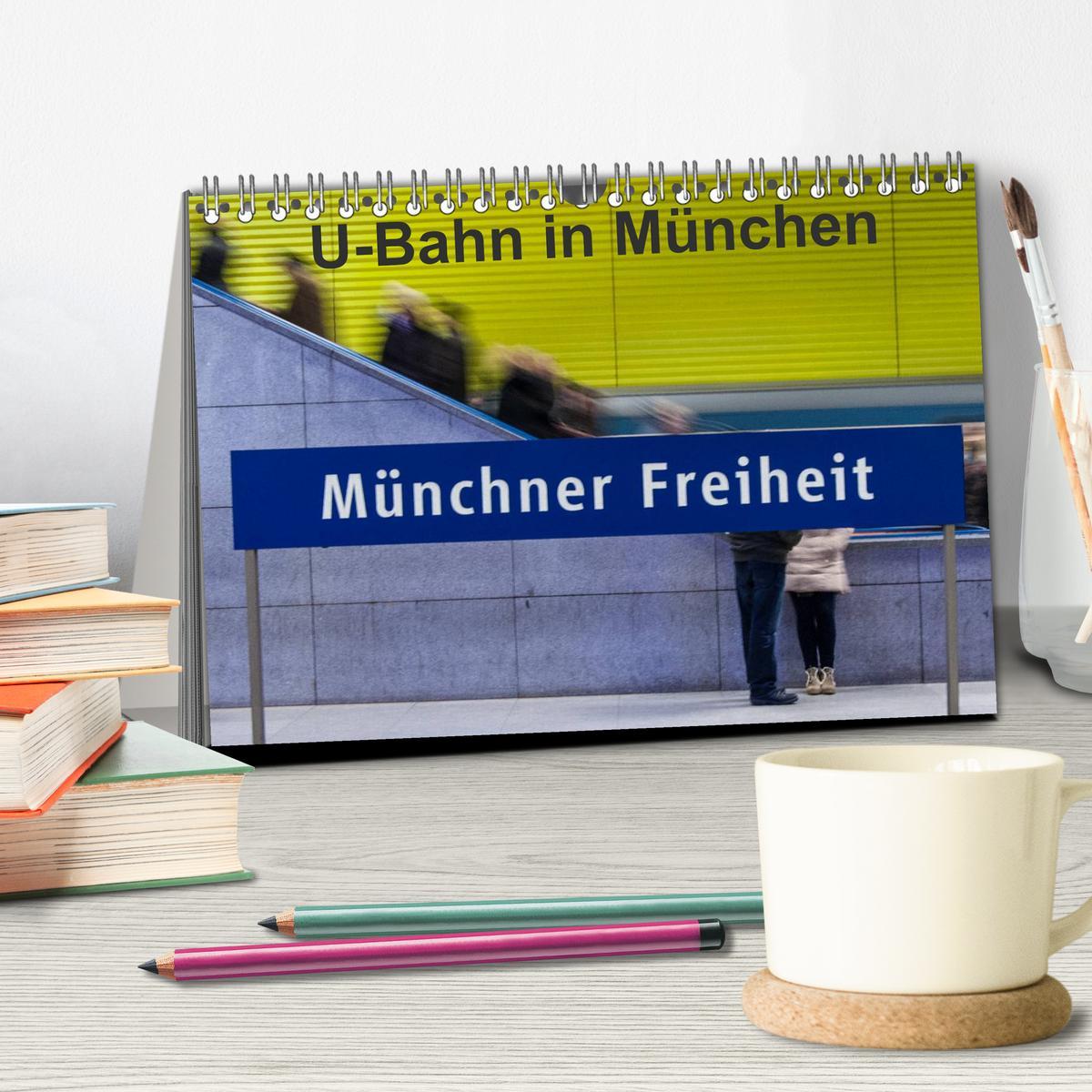 Bild: 9783435668625 | U-Bahn in München (Tischkalender 2025 DIN A5 quer), CALVENDO...