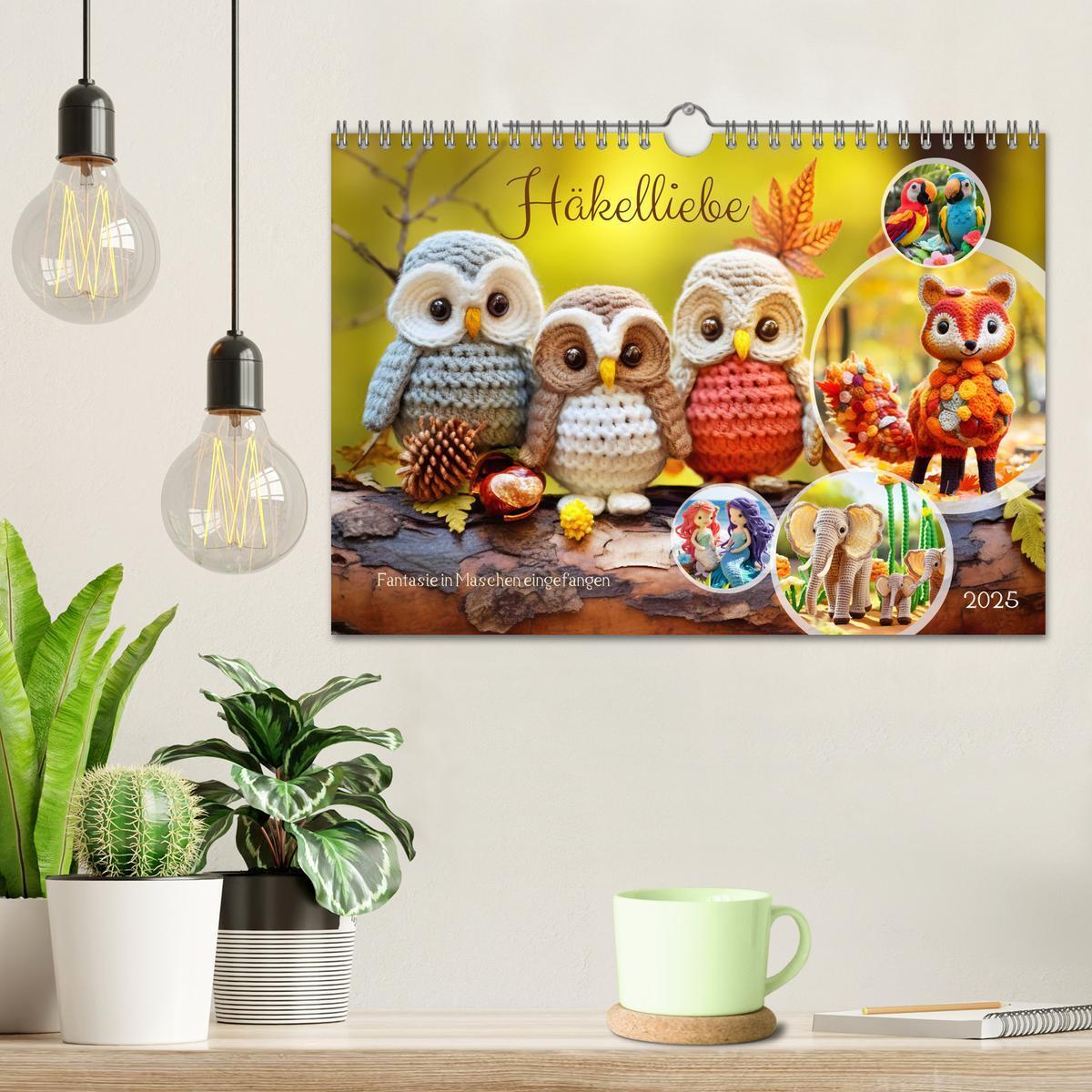 Bild: 9783383834561 | Häkelliebe - Fantasie in Maschen einfangen (Wandkalender 2025 DIN...