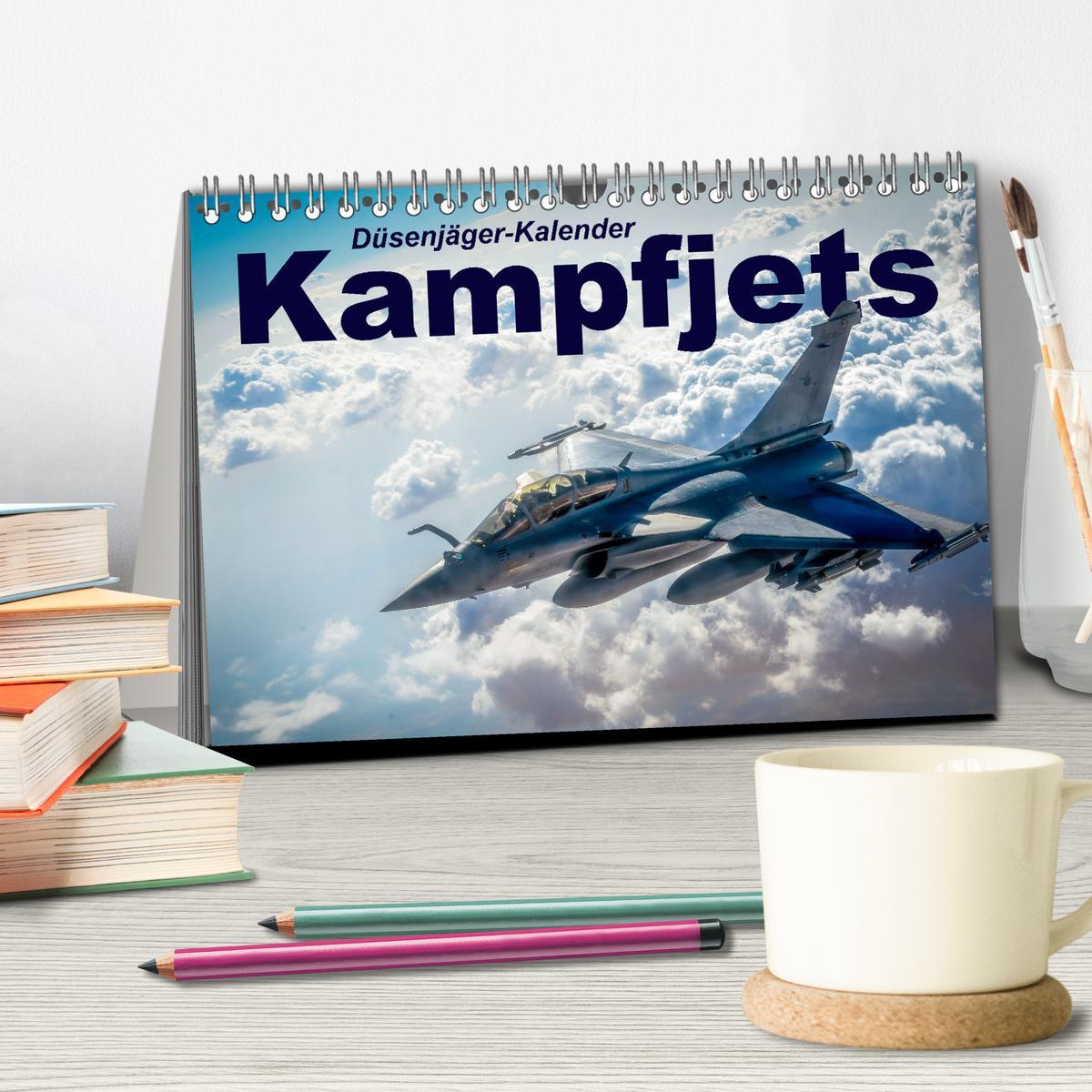 Bild: 9783383917622 | Kampfjets - Düsenjäger-Kalender (Tischkalender 2025 DIN A5 quer),...