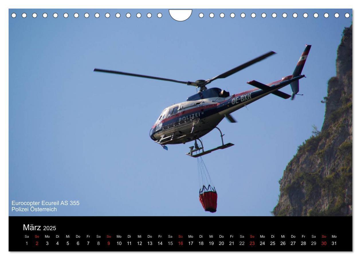 Bild: 9783435786367 | Hubschrauber im Einsatz (Wandkalender 2025 DIN A4 quer), CALVENDO...