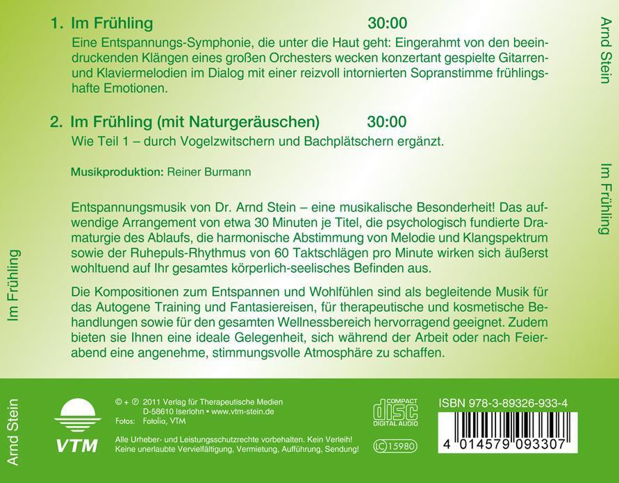 Rückseite: 9783893269334 | Im Frühling | Eine Frühlings-Symphonie zum Entspannen und Wohlfühlen