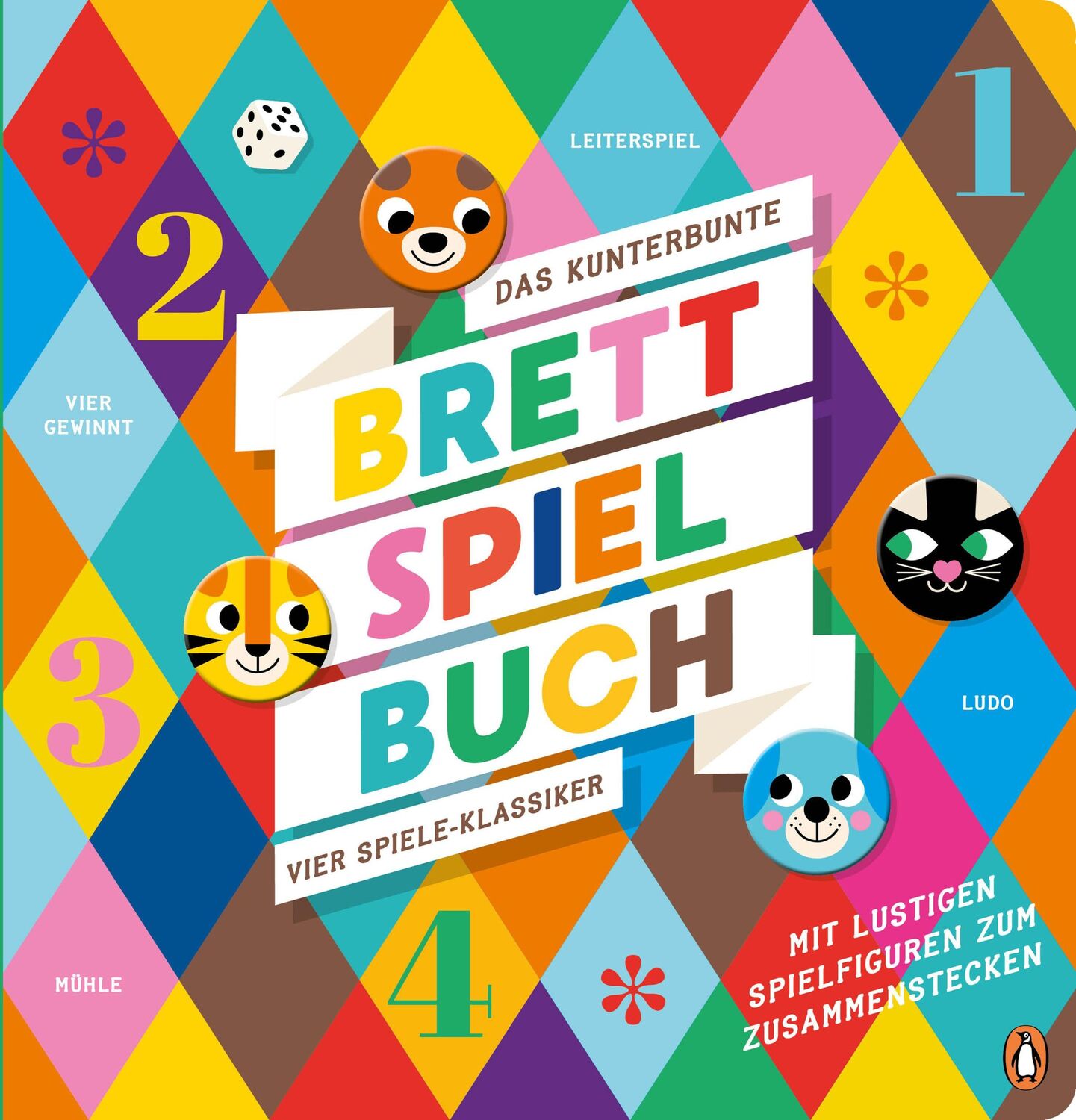 Cover: 9783328303176 | Das kunterbunte Brettspiel-Buch - Vier Spiele-Klassiker | Sabine Rahn