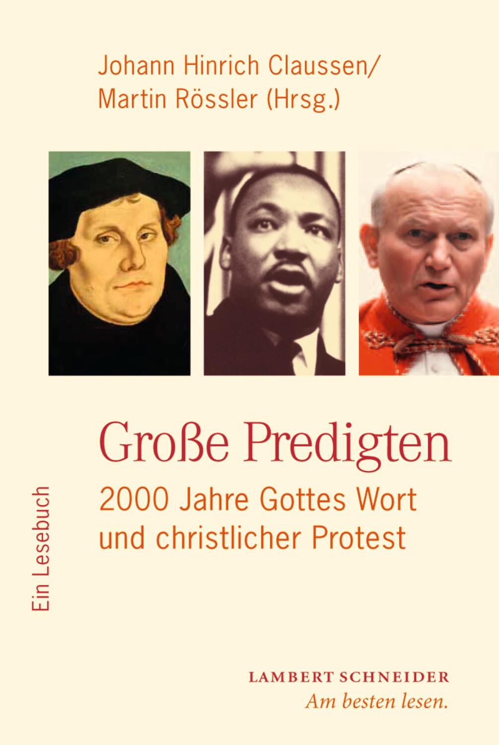 Cover: 9783650400710 | Große Predigten | 2000 Jahre Gottes Wort und christlicher Protest