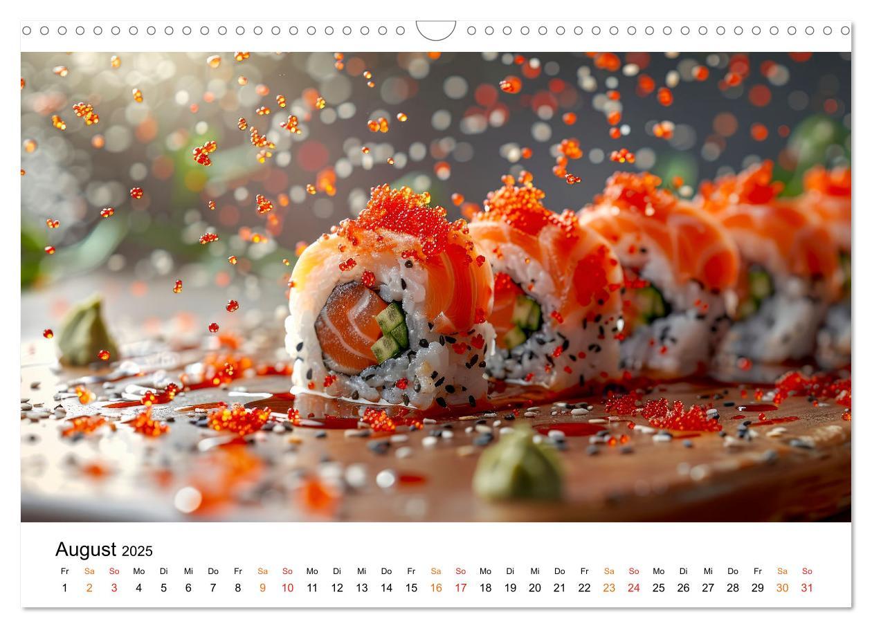 Bild: 9783457129302 | Sushi für Gourmets (Wandkalender 2025 DIN A3 quer), CALVENDO...