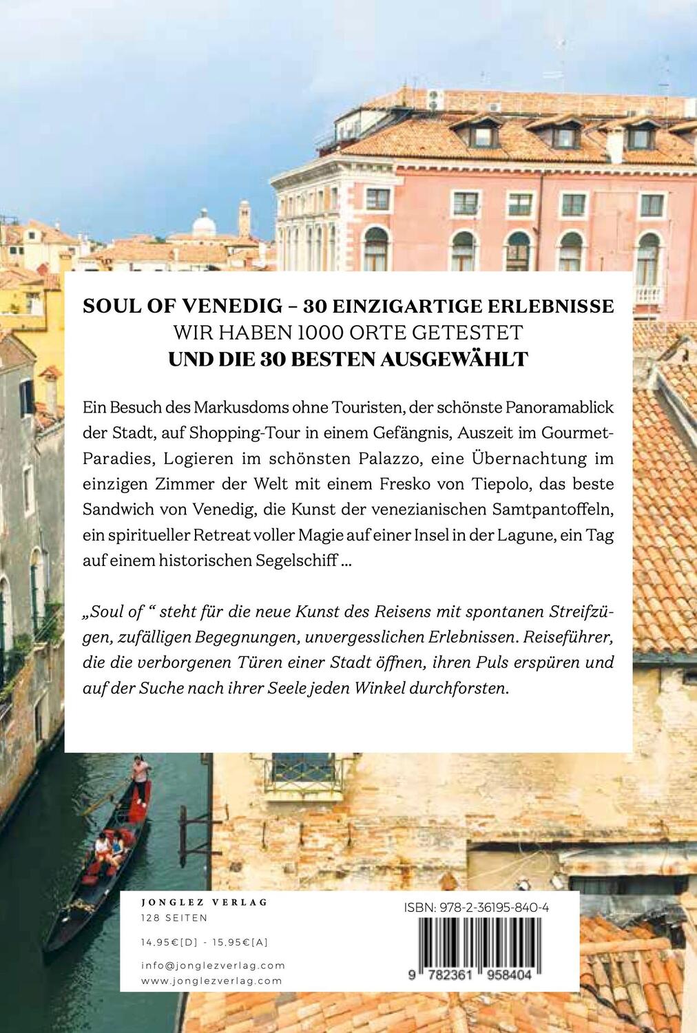 Rückseite: 9782361958404 | Soul of Venedig | 30 Erlebnisse | Thomas Jonglez (u. a.) | Taschenbuch