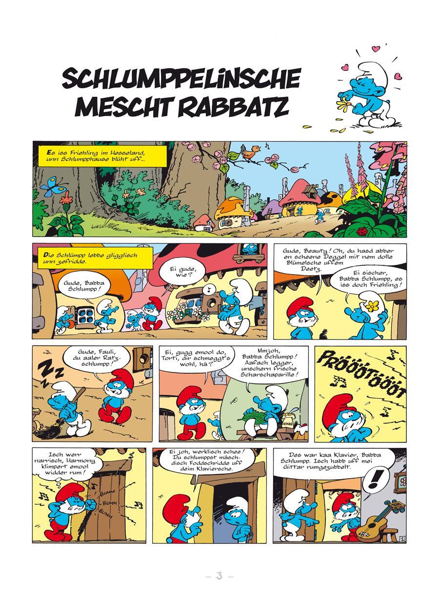 Bild: 9783967927115 | Die Schlümpp uff Hessisch: Schlumppelinsche mescht Rabbatz | Peyo