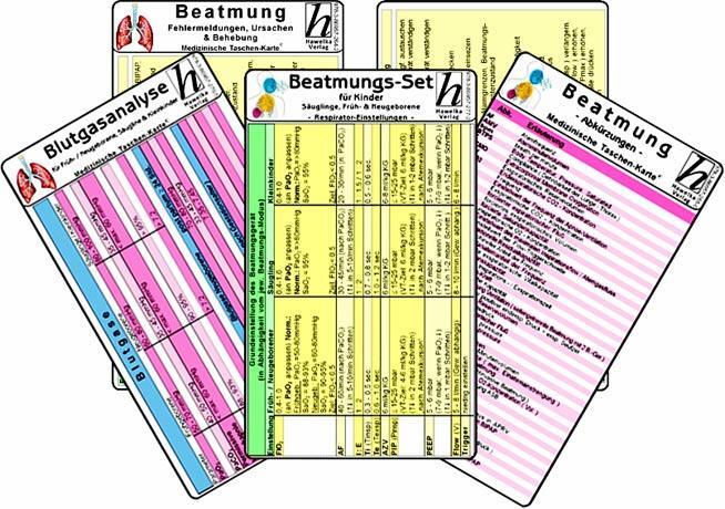 Cover: 9783869572772 | Beatmungs-Karten-Set für Kinder, Säuglinge, Früh- &amp; Neugeborene -...