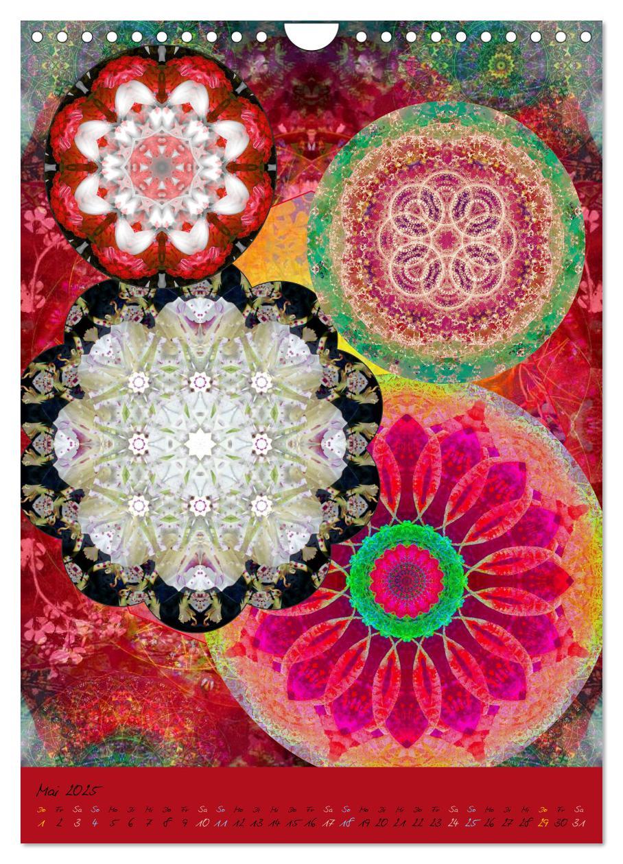 Bild: 9783457044155 | BLUMEN MANDALAS (Wandkalender 2025 DIN A4 hoch), CALVENDO...