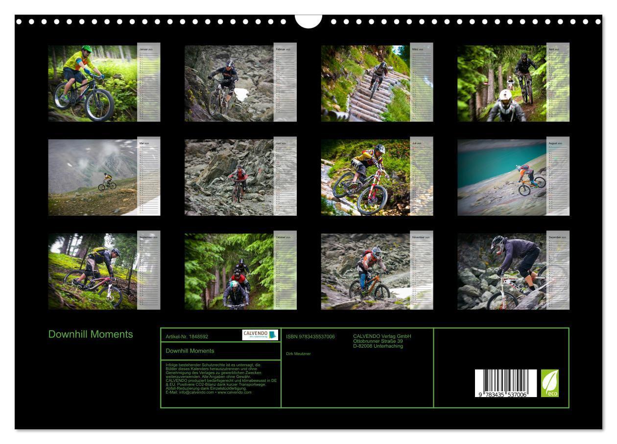 Bild: 9783435537006 | Downhill Moments (Wandkalender 2025 DIN A3 quer), CALVENDO...