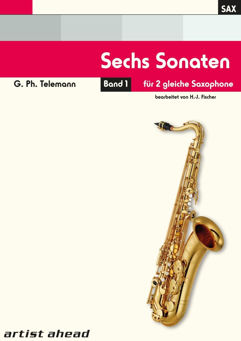 Cover: 9783866421301 | Sechs Sonaten - Band 1 - für zwei gleiche Saxophone von Georg...