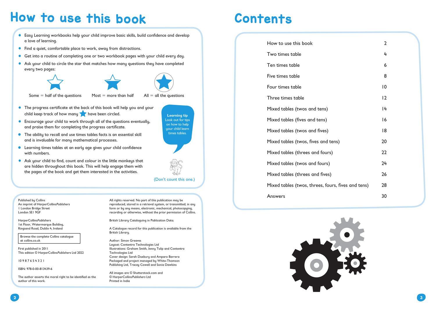 Bild: 9780008134396 | Times Tables Workbook Ages 5-7 | Ideal for Home Learning | Learning