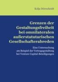 Cover: 9783837086102 | Grenzen der Gestaltungsfreiheit bei omnilateralen...