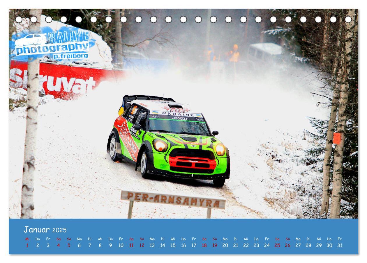 Bild: 9783435341092 | WRC Schweden White Open 2025 (Tischkalender 2025 DIN A5 quer),...