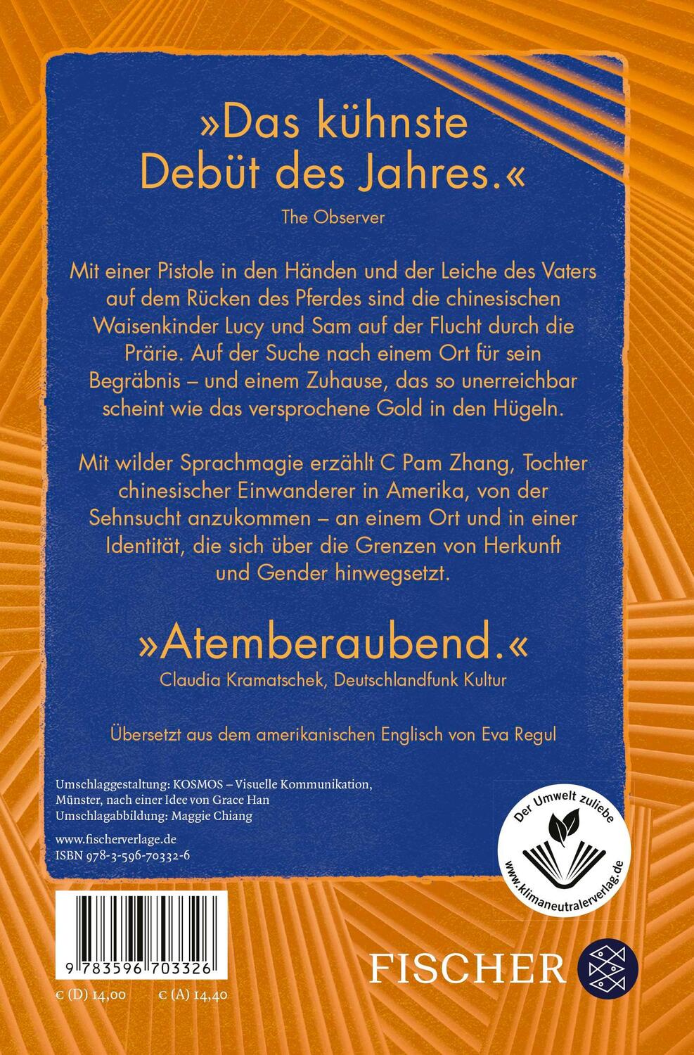 Rückseite: 9783596703326 | Wie viel von diesen Hügeln ist Gold | Roman | C Pam Zhang | Buch