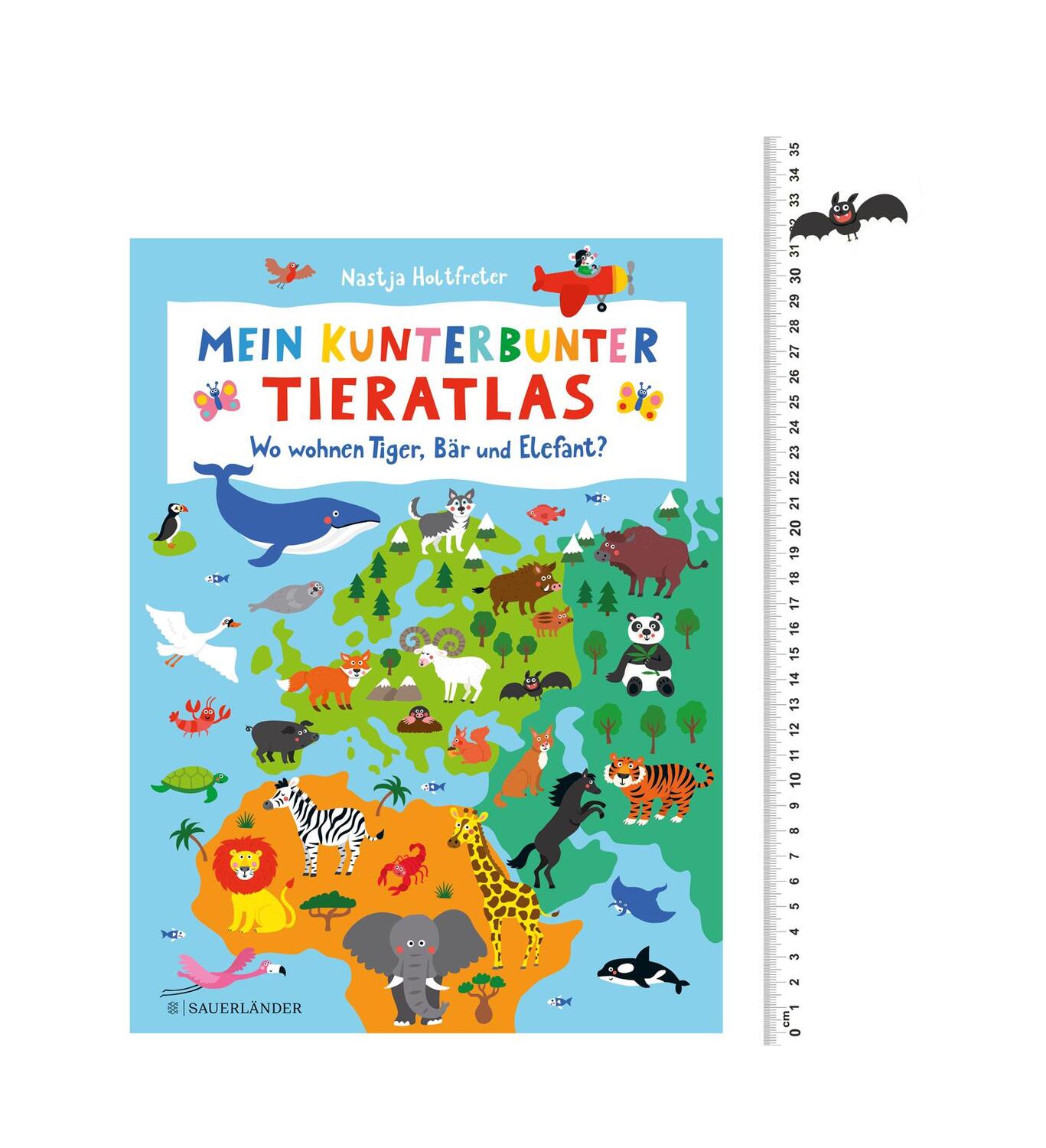 Bild: 9783737356640 | Mein kunterbunter Tieratlas | Wo wohnen Tiger, Bär und Elefant? | Buch