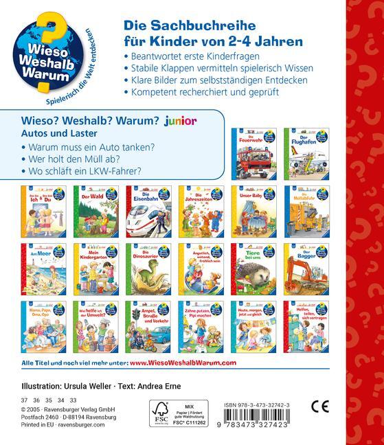 Bild: 9783473327423 | Wieso? Weshalb? Warum? junior, Band 11: Autos und Laster | Andrea Erne