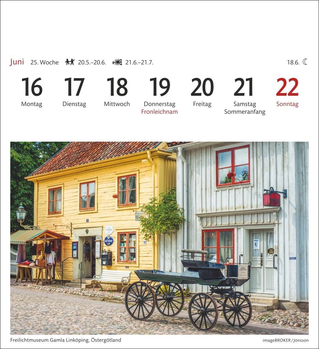 Bild: 9783840033445 | Schweden Sehnsuchtskalender 2025 - Wochenkalender mit 53 Postkarten