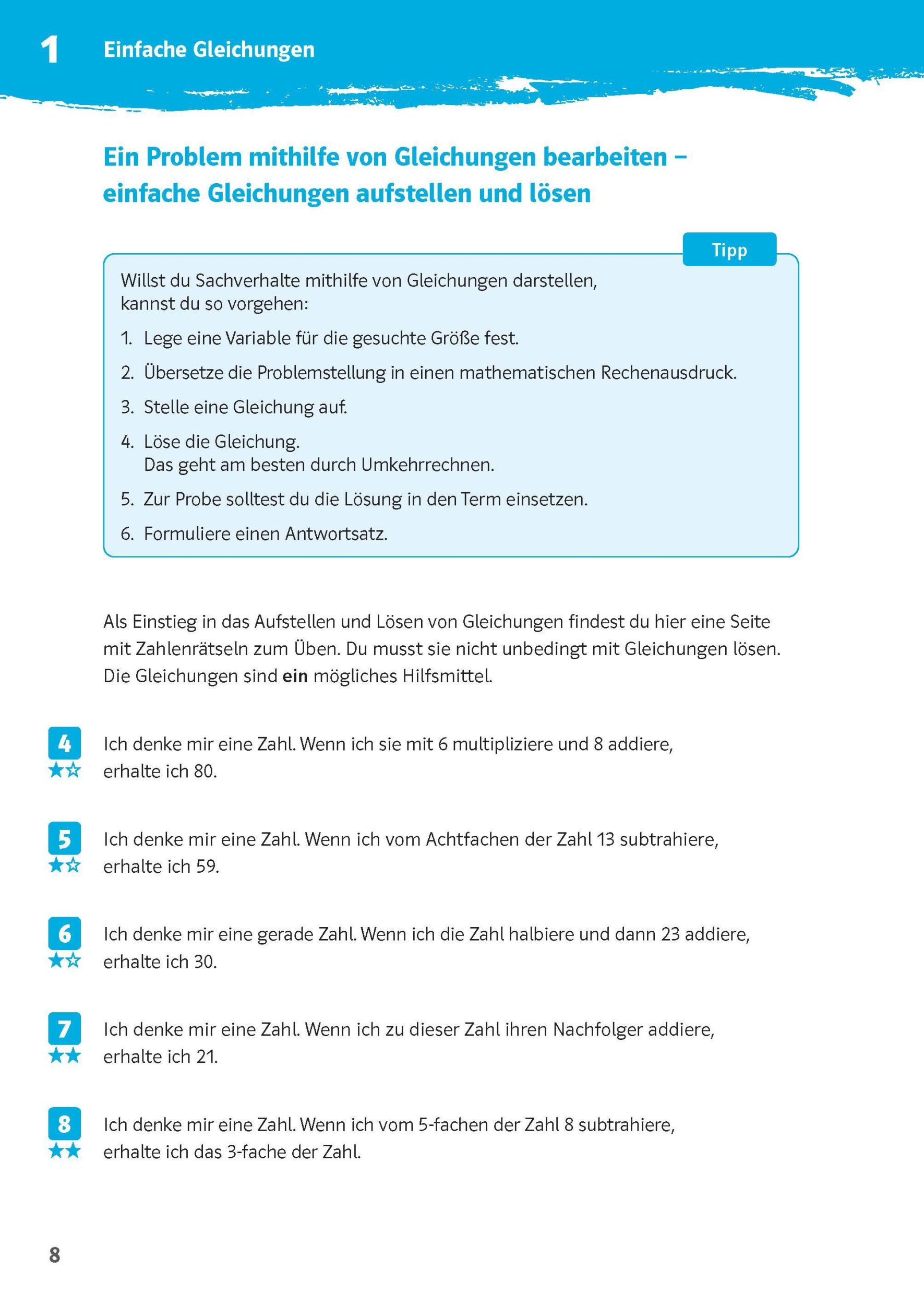 Bild: 9783129276181 | 10-Minuten-Training Mathematik Gleichungen lösen 7. - 10. Klasse