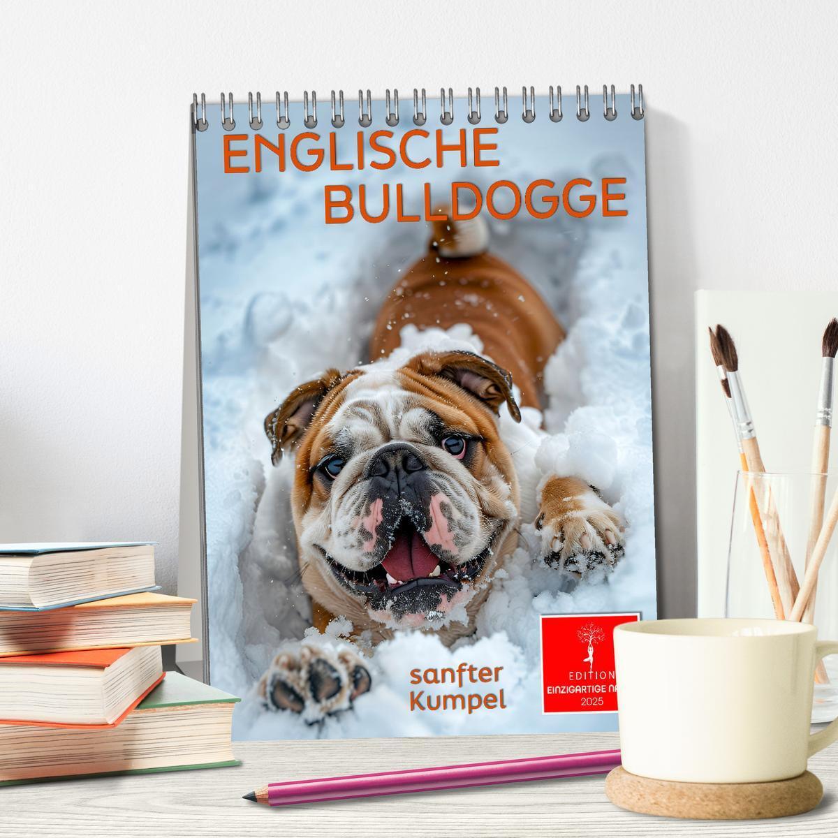 Bild: 9783457175767 | Englische Bulldogge - sanfter Kumpel (Tischkalender 2025 DIN A5...