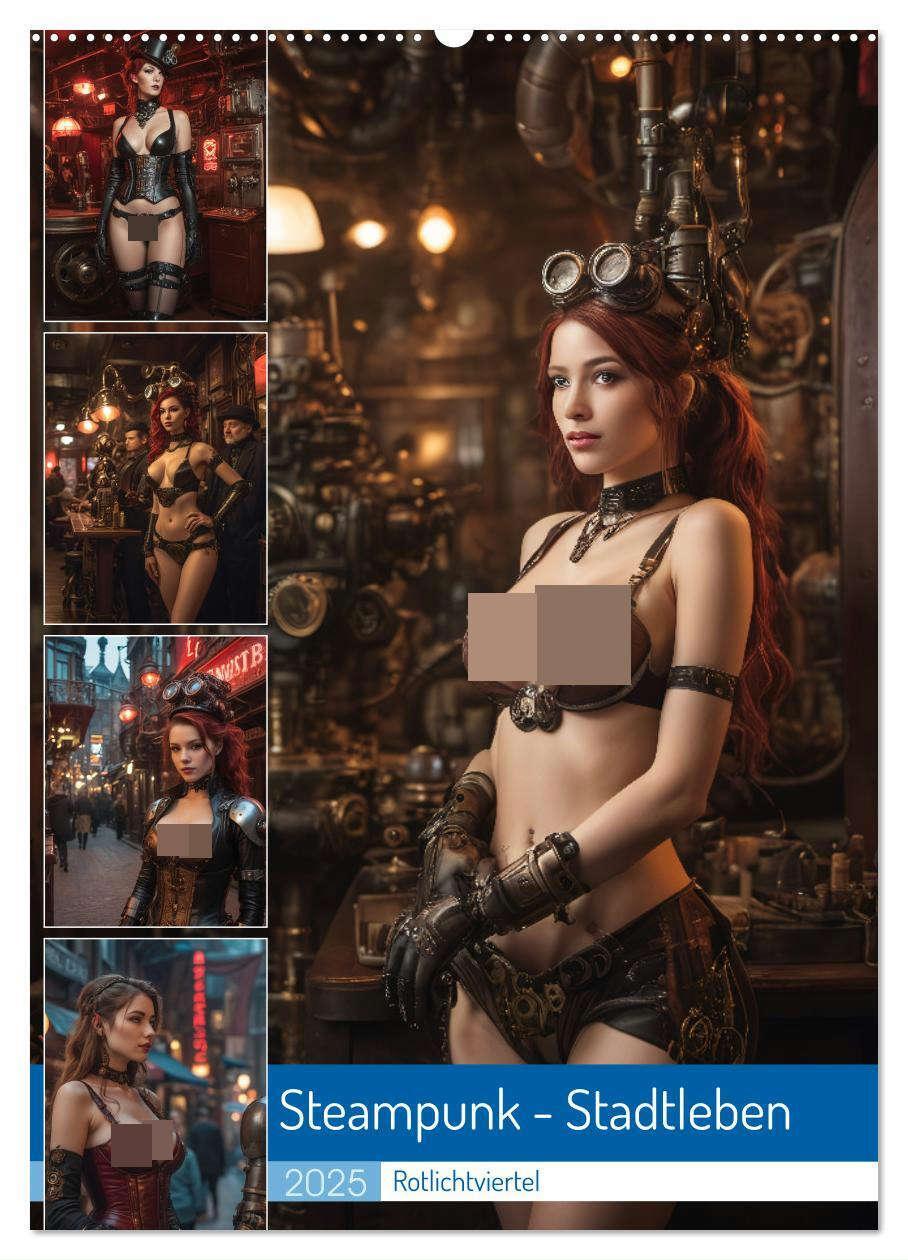 Cover: 9783383791208 | Steampunk - Stadtleben - Rotlichtviertel (Wandkalender 2025 DIN A2...