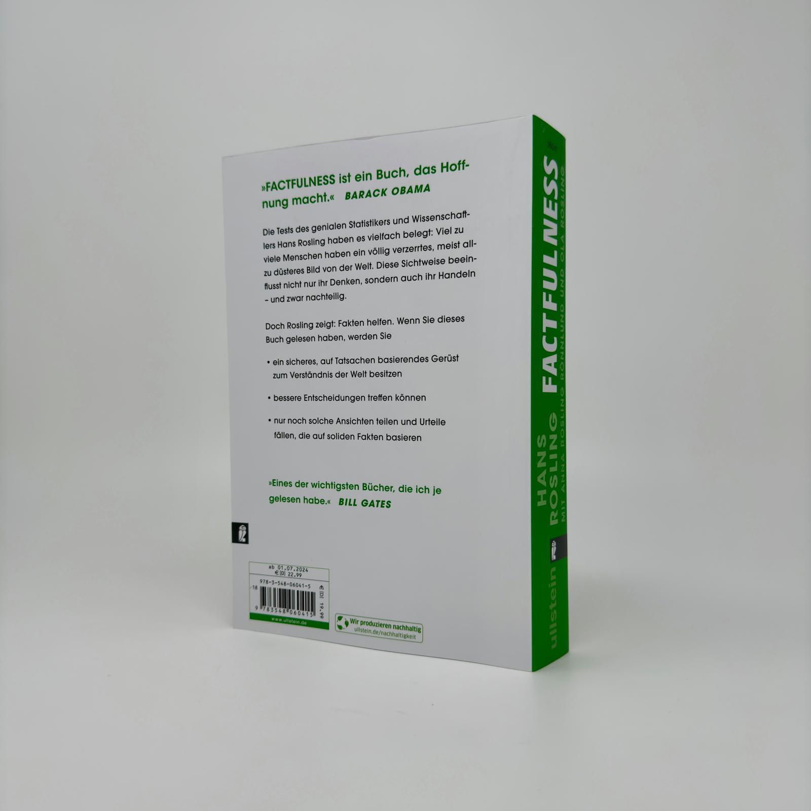 Bild: 9783548060415 | Factfulness | Hans Rosling (u. a.) | Taschenbuch | 400 S. | Deutsch