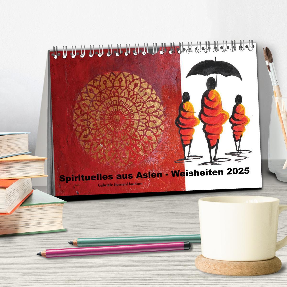 Bild: 9783435666157 | Spirituelles aus Asien - Weisheiten 2025 (Tischkalender 2025 DIN A5...