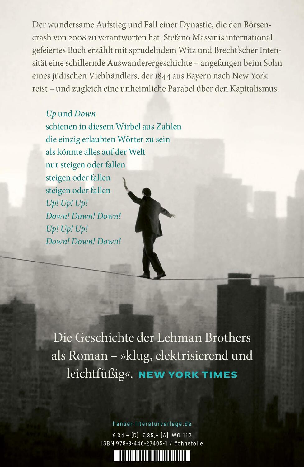 Bild: 9783446274051 | Die Lehman Brothers | Ein Roman | Stefano Massini | Buch | 848 S.