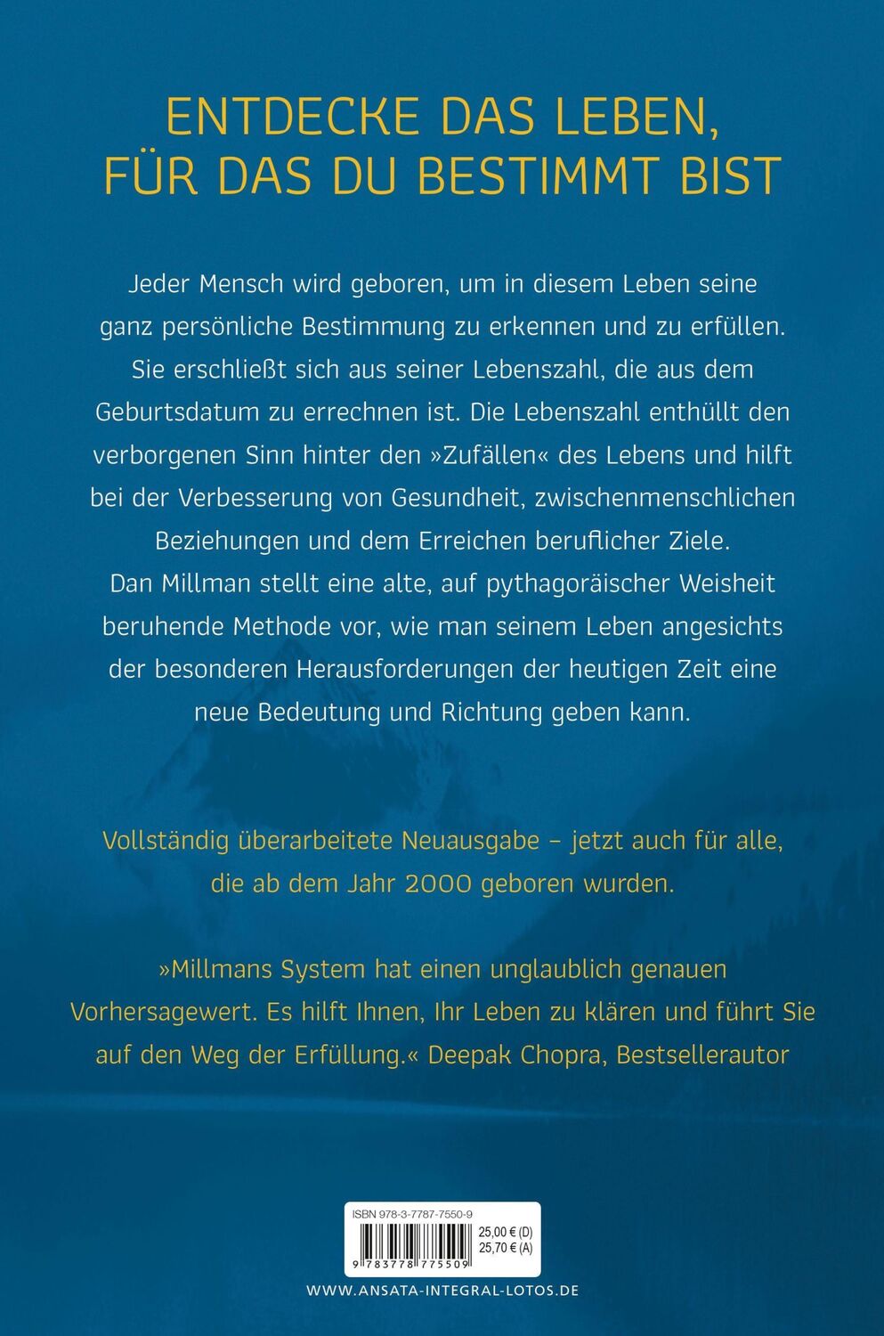 Bild: 9783778775509 | Die Lebenszahl als Lebensweg | Dan Millman | Buch | 560 S. | Deutsch