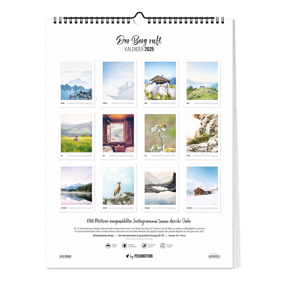 Bild: 4251781179263 | Wandkalender 2025 - Der Berg ruft | Pickmotion | Kalender | Deutsch