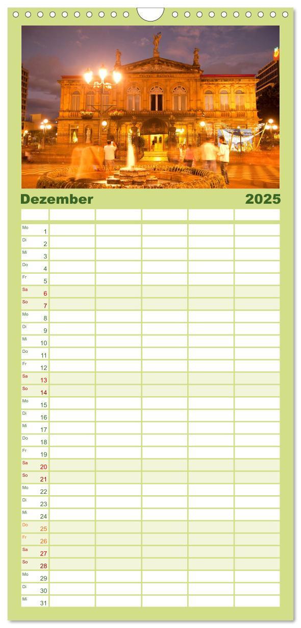 Bild: 9783457126639 | Familienplaner 2025 - Costa Rica mit 5 Spalten (Wandkalender, 21 x...