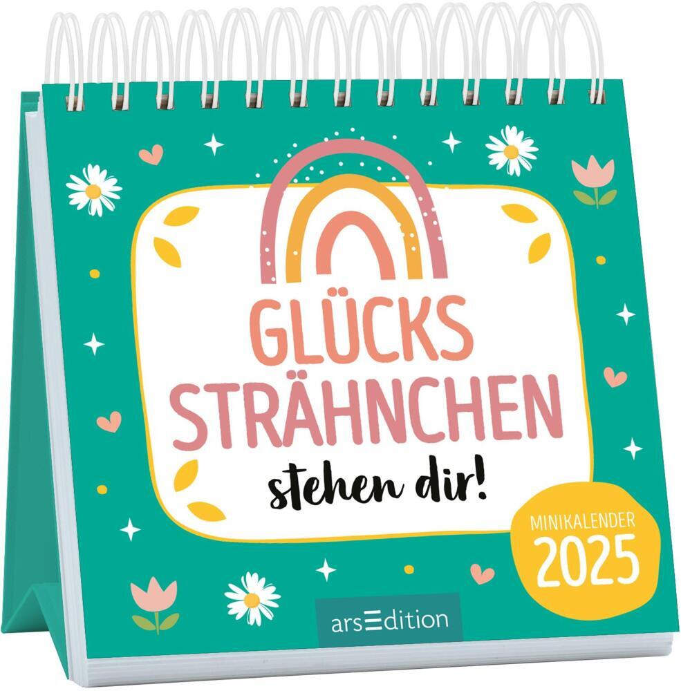 Cover: 4014489133704 | Mini-Monatskalender Glückssträhnchen stehen dir! 2025 | Kalender