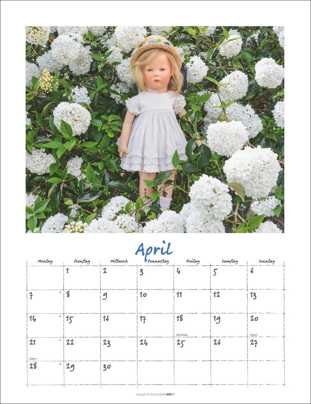 Bild: 9783839900499 | Käthe Kruse Puppen Kalender 2025 | Kalender | Spiralbindung | 14 S.