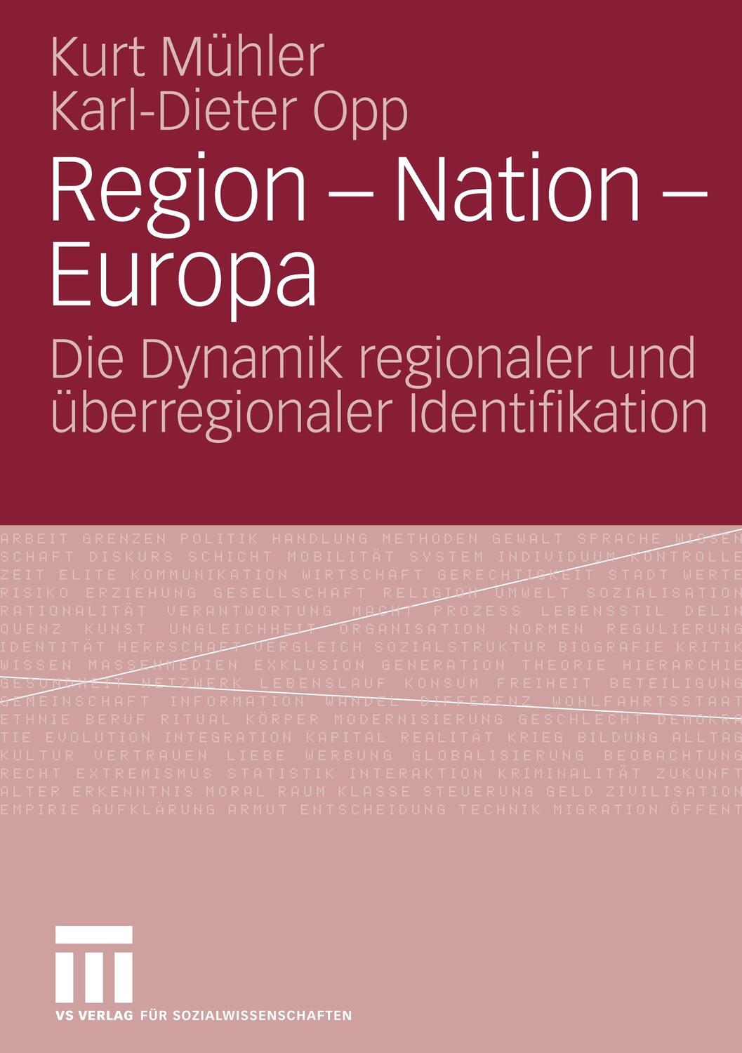 Cover: 9783531151557 | Region - Nation - Europa | Karl-Dieter Opp (u. a.) | Taschenbuch | vii