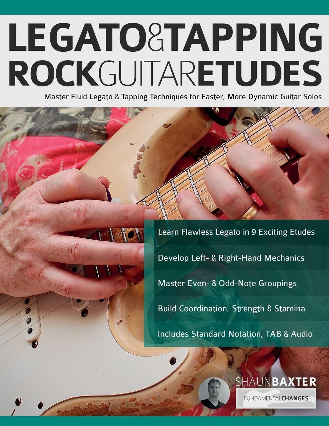 Cover: 9781789334586 | Legato &amp; Tapping Rock Guitar Etudes | Shaun Baxter (u. a.) | Buch