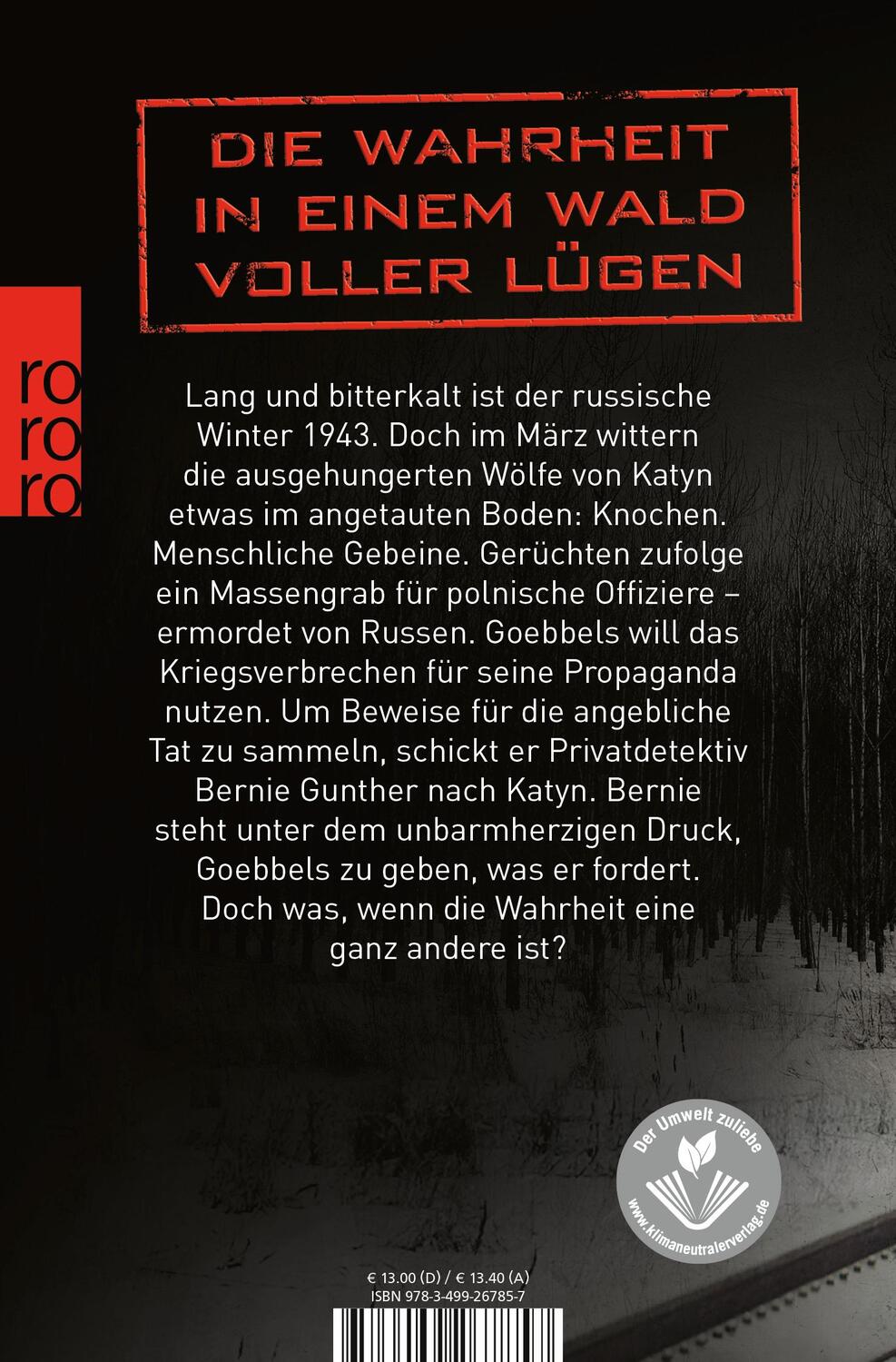 Rückseite: 9783499267857 | Wolfshunger | Philip Kerr | Taschenbuch | Bernie Gunther ermittelt