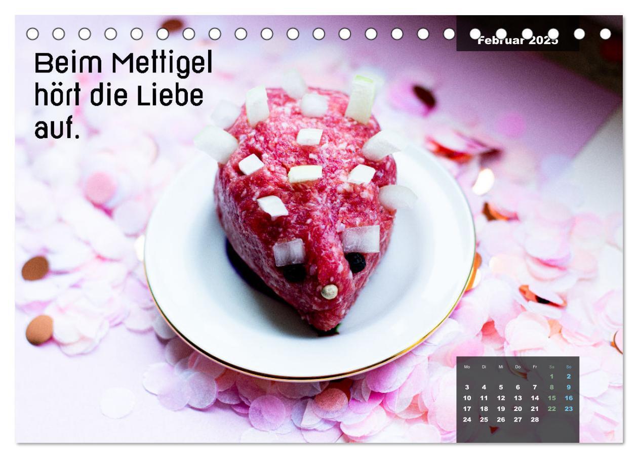 Bild: 9783435033287 | Mettkalender - Mettigel Edition (Tischkalender 2025 DIN A5 quer),...