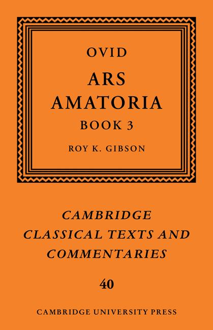 Cover: 9780521124218 | Ovid | Ars Amatoria, Book III | Ovid (u. a.) | Taschenbuch | Englisch