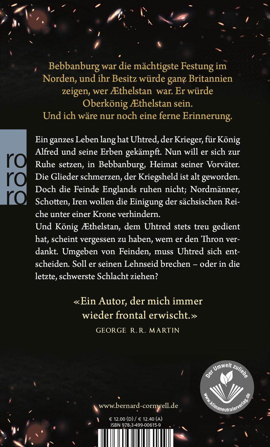 Rückseite: 9783499006159 | Der Herr der Schlacht | Historischer Roman | Bernard Cornwell | Buch