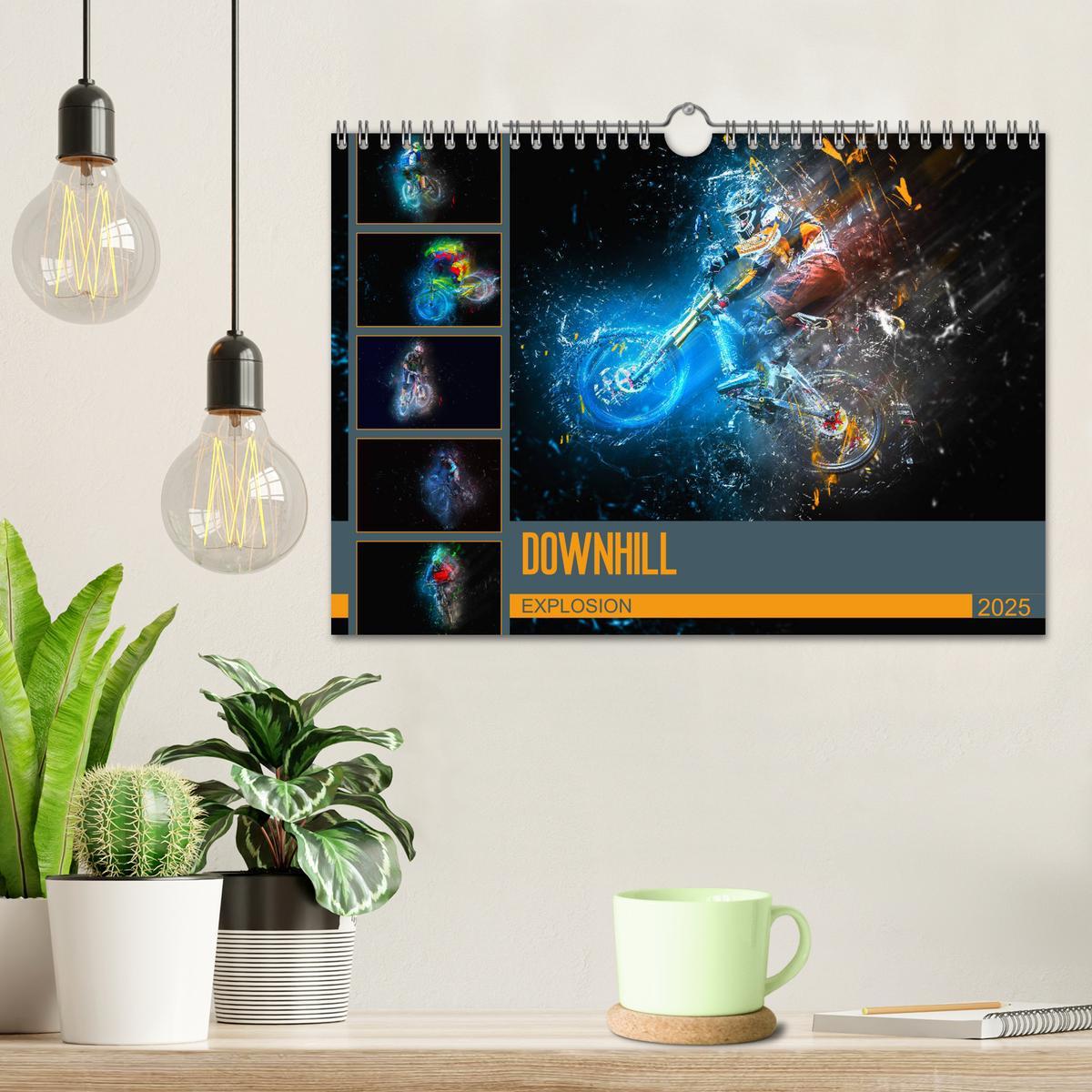 Bild: 9783435432905 | Downhill Explosion (Wandkalender 2025 DIN A4 quer), CALVENDO...