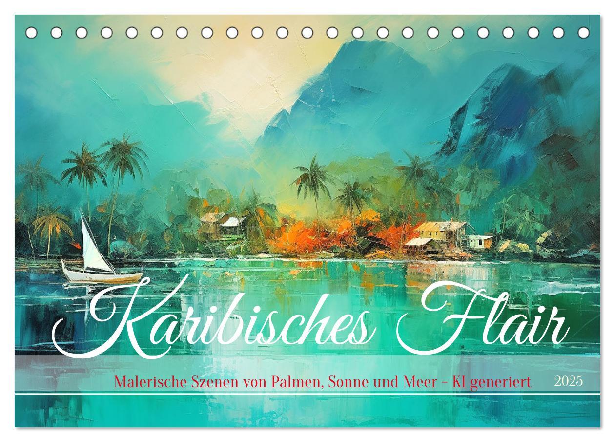 Cover: 9783457143513 | Karibisches Flair (Tischkalender 2025 DIN A5 quer), CALVENDO...