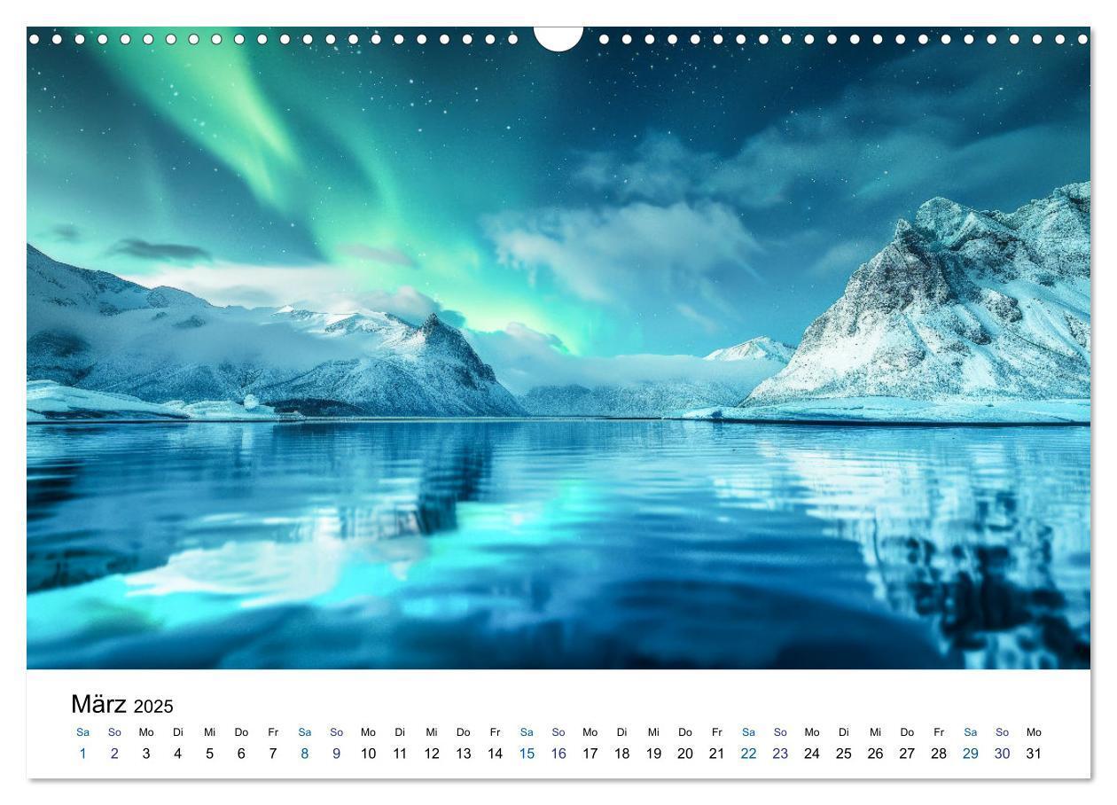 Bild: 9783383813665 | Aurora Borealis - Der Zauber der Nordlichter (Wandkalender 2025 DIN...